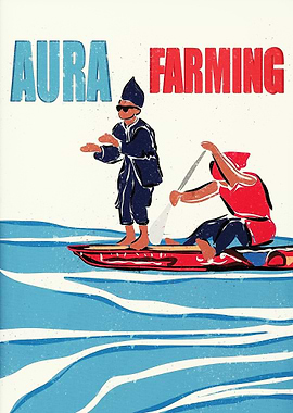 Aura Farming Illustration