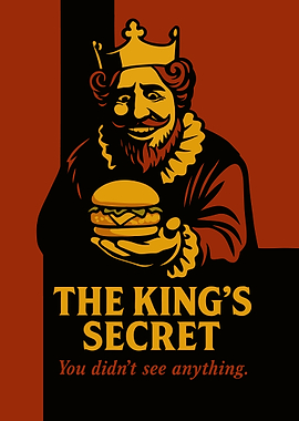 The King's Secret Burger Advertisement