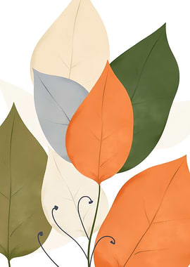 Colorful Leaf Illustration