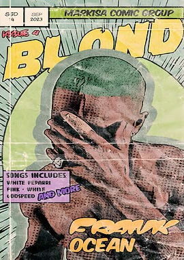 Frank Ocean Blond Comic Book Cover