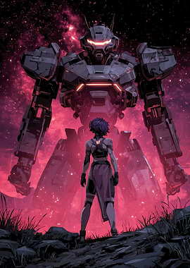 Woman Giant Robot