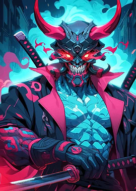 Cyberpunk Warrior Katana