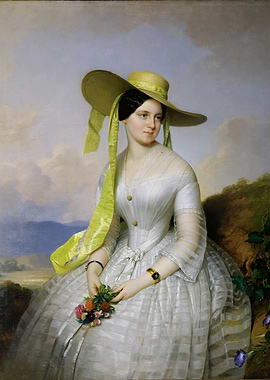 Portrait of a Woman with Flowers