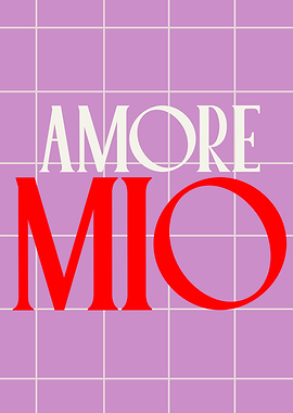 Amore Mio Text Art