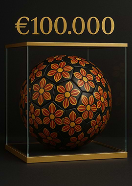 Expensive Catalina Floral Soccer Ball Display