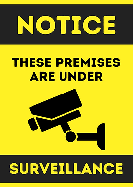 Premises Under Surveillance Sign