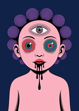 Surreal Portrait with Third Eye