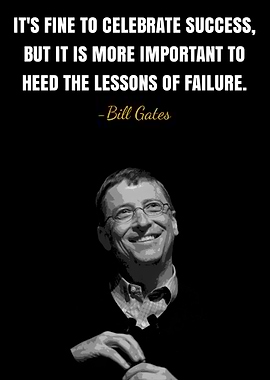 Bill Gates Quote: Lessons of Failure