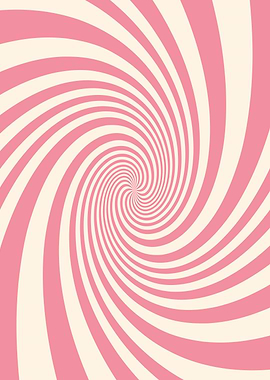 Pink and Cream Swirl Pattern