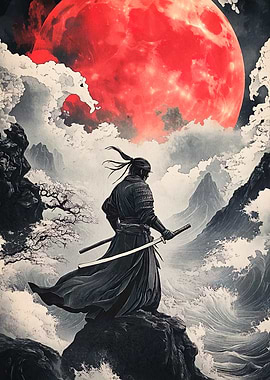 Samurai Red Moon
