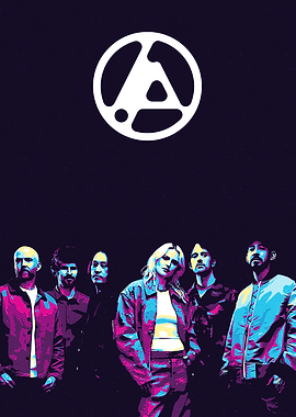 Metric Band Portrait with Logo