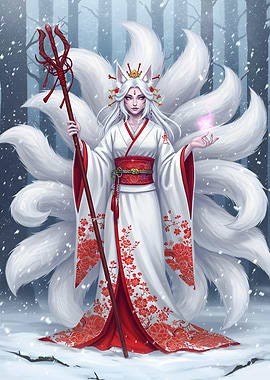 Snowbound Spirit of the Kitsune Queen
