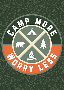 Camp More Worry Less Graphic