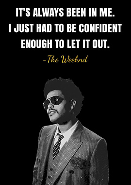 The Weeknd Quote Portrait