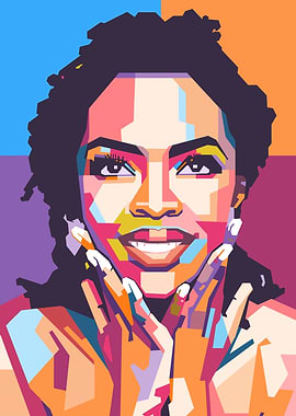 Lauryn Hill Pop Art Portrait