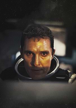 Matthew McConaughey as Cooper in Interstellar