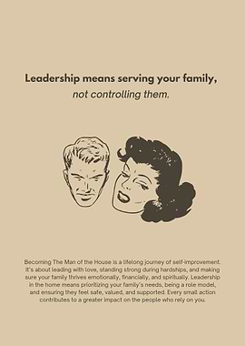 Leadership and Family Values Illustration