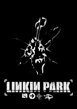 Linkin Park Album Art Black and White