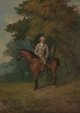 Equestrian Portrait in a Landscape