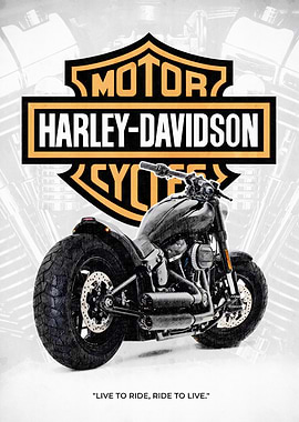 Harley-Davidson Motorcycle Art Quote