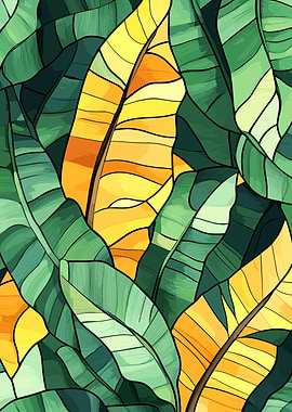 Tropical Leaves Pattern