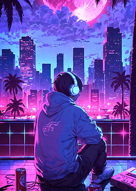 Synthwave Cityscape