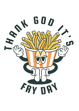 Thank God It's Fry Day Cartoon