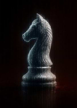Chess Knight Piece Digital Art