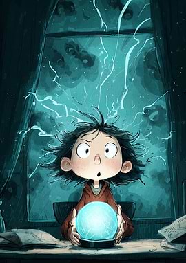 Girl with Glowing Orb