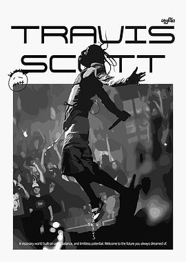 Travis Scott Concert Poster