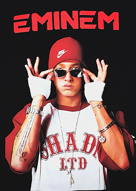Eminem Portrait with Shady LTD Shirt