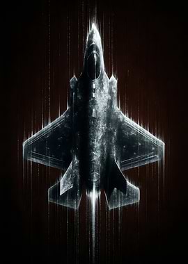 F-35 Fighter Jet Abstract Art