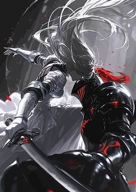 Knights in Battle: Black and White