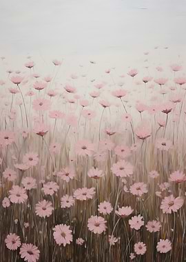 Field of pink flowers