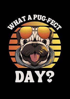 Pug-Fect Day with Sunglasses