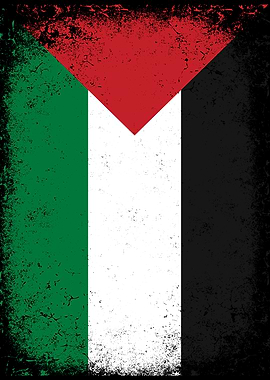Distressed Palestine Flag
