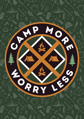 Camp More Worry Less Graphic