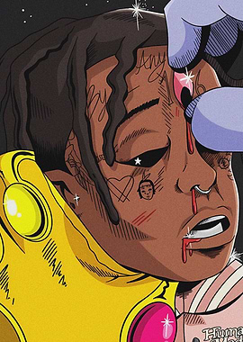 Lil Uzi Vert Cartoon Illustration