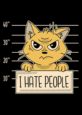 Grumpy Cat Mugshot: I Hate People