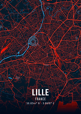 Lille City Map