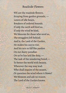 Roadside Flowers Poem by Bliss Carman