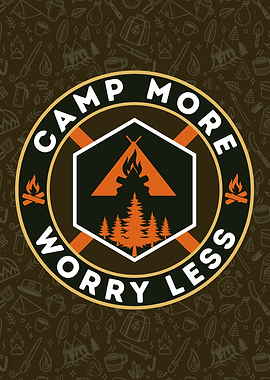Camp More Worry Less Emblem