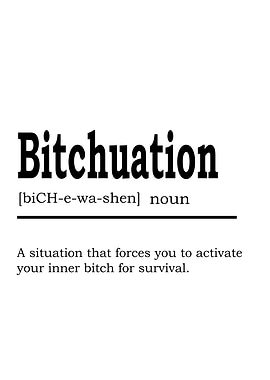 bitch Definition Text Art