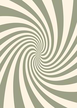 Swirling Beige and Green Pattern