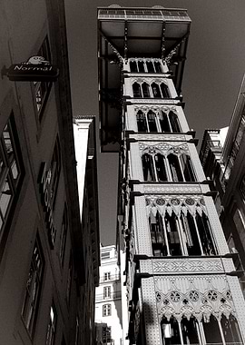 Santa Justa Lift, Lisbon, Portugal