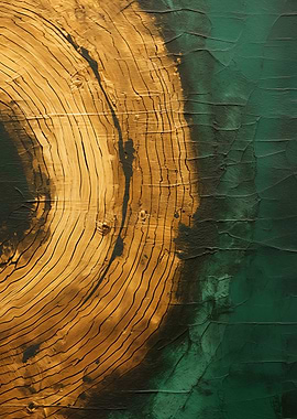 Wood Gold Green Texture