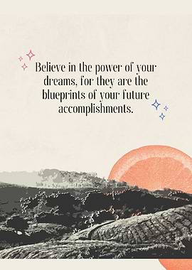 Inspirational Dream Landscape Art Print