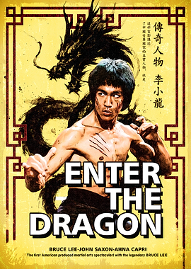 Enter the Dragon Bruce Lee movie poster