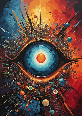 Abstract Eye of the Universe