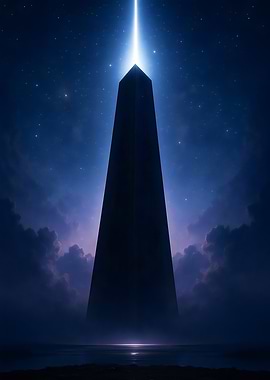Monolith in the Night Sky